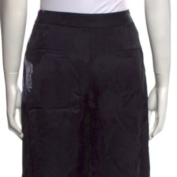 NWOT Jason Wu Collection Floral-Print Black Bermuda Shorts Tie Detail XS $1295 - Picture 4 of 9